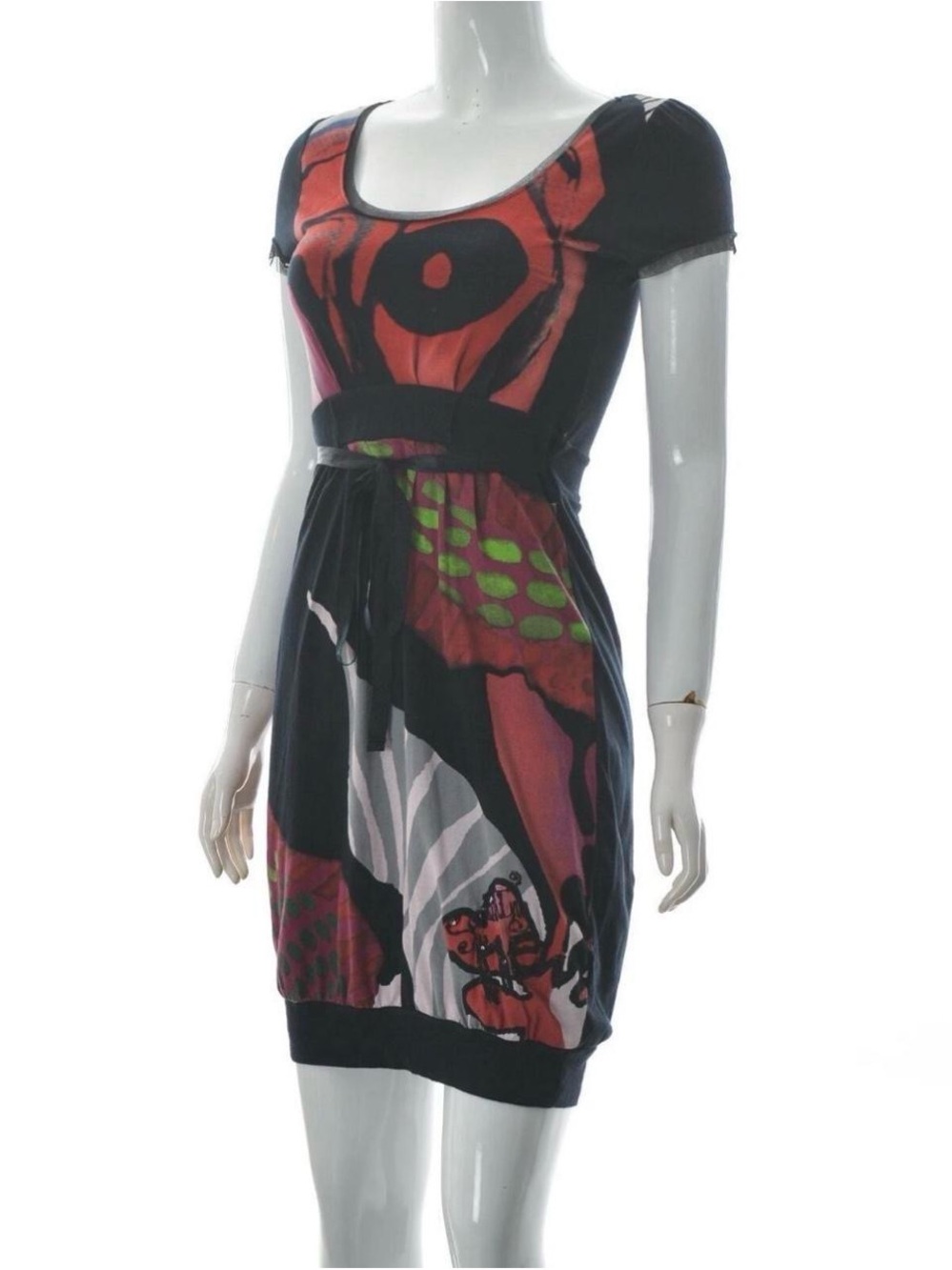 Archival vintage Desigual graphic bubble hem dress